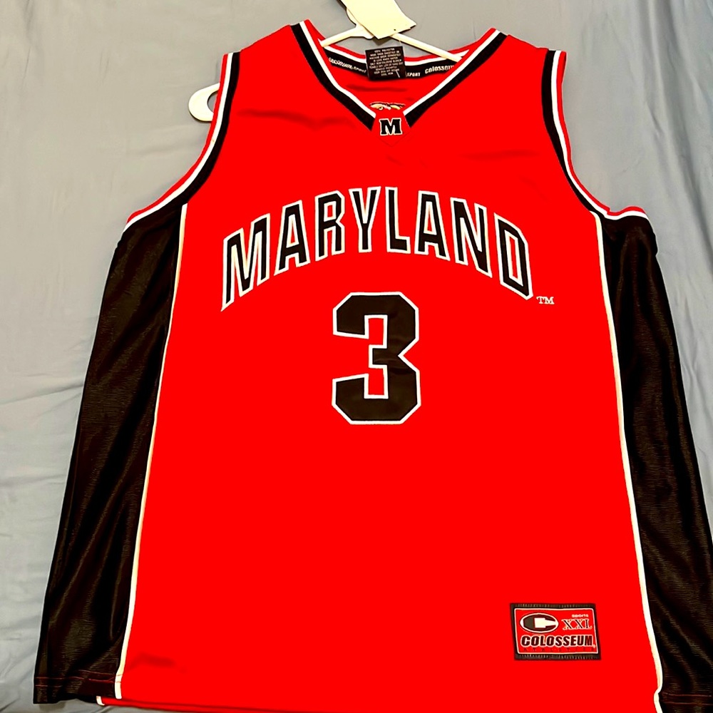 Maryland Terrapins Basketball Jersey XL by Coliseum
